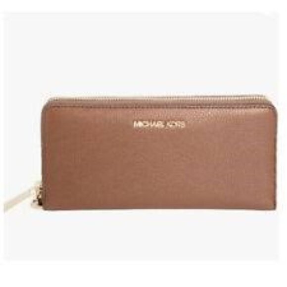 Michael Kors Handbags - Michael Kors Jet Set Wallet Saffiano Leather Luggage Color